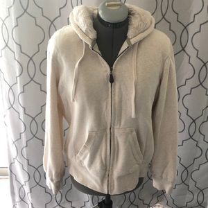 green Tea fur lined comfy jacket